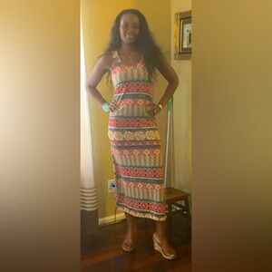 Multicolored Summer Maxi Dress